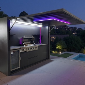 Barbecue all'aperto cucina con forno per Pizza e Bar di lusso in acciaio inox centro di intrattenimento - Product Image 3