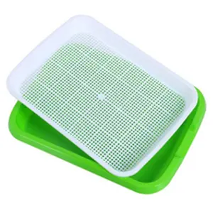 low moq competitive Garden Seed Tray BPA Free PP Soil Free Big Capacity Healthy Grower with Lid Sprouting Kit 13.4*9.84*4.72inch