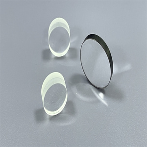 CaF2อินฟราเรดออปติคอลขอบสีดำ znse zns Ge MgF2และ Si แก้ว meniscus เลนส์นูนสำหรับระบบ IR - Product Image 3