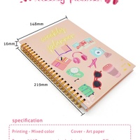 Service d'impression de livres 2025 Impression personnalisée Agenda Journal Carnet Planificateur de budget de remise en forme Reliure spirale Planificateur