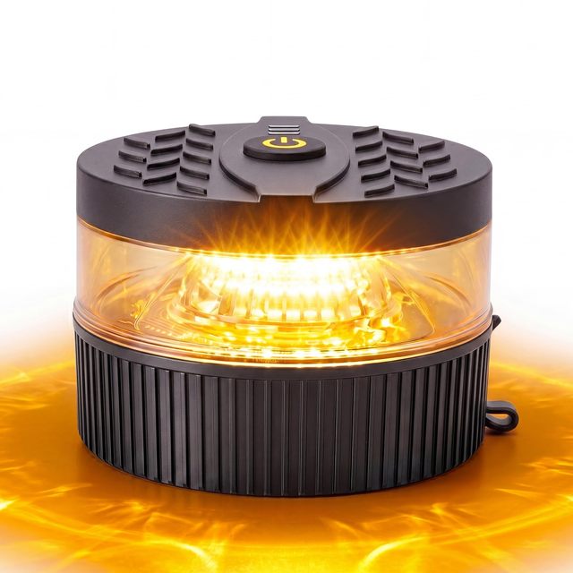 Wireless Magnetic Beacon Light USB-C Rechargeable LED Strobe LightsMini Portable Emergency Safety Warning Flashing Light