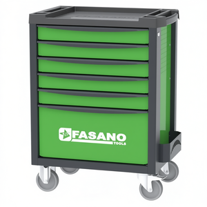 Carrito de Herramientas Fasano con 6 Cajones, Gabinete de Almacenamiento Rodante Verde para Taller y Garaje - Product Image 2