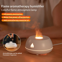 Diffuseur d'arôme d'huile essentielle de Led d'aromathérapie de feu, diffuseur d'arôme ultrasonique de hall d'hôtel électrique avec veilleuse