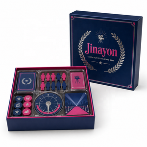Juego de Mesa Personalizado para Festivales de Cine, Planificación de Eventos de Cine Independiente, Juego de Estrategia, Cartón, 5 Mazos, 6 Marcadores de Madera Pintados, 2-6 Jugadores - Product Image 1