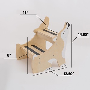 เก้าอี้ไม้สำหรับเด็ก 2 ชั้น กันลื่น ใช้สำหรับห้องน้ำ อายุ 2-4 ปี - Product Image 3