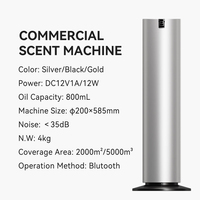 Diffuseur d'arômes sans eau commercial 800 ml en alliage d'aluminium, couverture 3000-5000 m², pour hôtels et usage domestique, électrique, essentiel