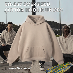 เสื้อฮู้ดดี้บุขนหนานุ่มสำหรับผู้ชายและผู้หญิง สไตล์ฮิปฮอป ทรงโอเวอร์ไซส์ สำหรับงานสั่งทำพิเศษ ผ้าฝ้าย ขายส่ง - Product Image 2