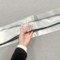 Emballage personnalisé de haute qualité pour extensions de cheveux, sac d'emballage pour mèches de cheveux avec logo, sacs d'emballage en PVC pour cheveux