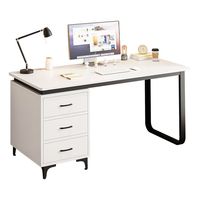 Bureau d'ordinateur moderne et simple, bureau de travail, bureau d'étude pour étudiant, bureau d'écriture pour appartement locatif ou chambre, table de travail