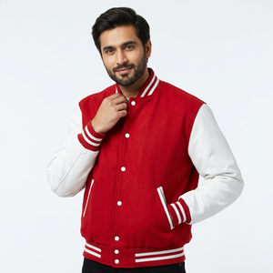 Blouson universitaire d'hiver 2024 avec broderie, poches, col montant, imperméable, coupe-vent, respirant, tenue de baseball - Product Image 1