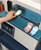 Bandeuse de ruban adhésif en papier 20 mm 30 mm pour textiles |   Petite machine à sertir de table pour chaussettes et gants
