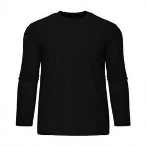 เสื้อสเวตเชิ้ตผู้ชายผ้าฝ้ายฟลีซ 100% สำหรับฤดูใบไม้ร่วง ขายส่ง OEM ส่งออก คุณภาพดีที่สุด รับทำโลโก้ แขนยาว สีพื้น แบบลำลอง มีซับใน - Product Image 3