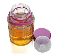 1L 2L 3L 4L 5L 8L10L 12L 15L 20L 25L vente en gros bocal à boisson en verre fermenté cornichon avec poignée couvercle Enzyme tonneaux de vin