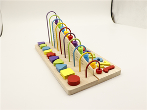 Jouet éducatif intelligent <span class=keywords><strong>Boulier</strong></span> <span class=keywords><strong>en</strong></span> <span class=keywords><strong>bois</strong></span> perles Montessori <span class=keywords><strong>pour</strong></span> bébé <span class=keywords><strong>pour</strong></span> enfants unisexes âgés de 2 à 4 ans 5 à 7 ans Math comptage amusant! - Product Image 4