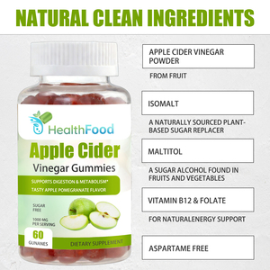 Gomitas de Vinagre de Sidra de Manzana Más Vendidas, con Vinagre de Sidra de Manzana, Favorecen la Digestión y el Metabolismo, Energizan de Forma Natural - Product Image 4