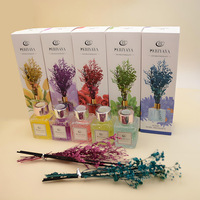 Diffuseur aromatique LITBRIGHT, fabricant, prêt à être expédié, diffuseur d'arômes à bâtonnets de fleurs séchées pour la maison et l'hôtel, avec boîte d'emballage