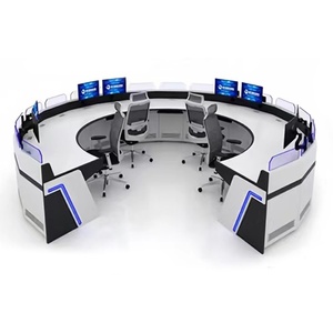 Venta al por mayor de consola de centro de mando de escritorio de acero ergonómico, consola de centro de mando <span class=keywords><strong>comercial</strong></span>, consola de lujo con luz LED - Product Image 5