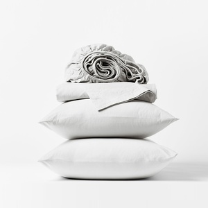 Custom <b>Size</b> Luxury Linen Duvet Bedding Set AB Side Colors Queen <b>King</b> Solid Color Pure Linen Pillowcase Custom Colors - Product Image 2