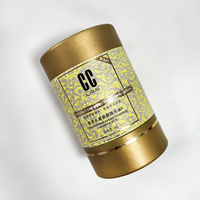 Emballage en papier rigide personnalisé, recyclable, faible MOQ, tube en papier cylindrique rond avec feuille d'or, boîte circulaire pour l'emballage du chocolat