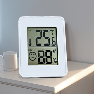 Mini kỹ thuật số ẩm kế và Nhiệt kế với bảng đứng treo lỗ cho nhà văn phòng sử dụng trong nhà - Product Image 1