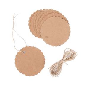 Thẻ Carta Kraft smerlato đường kính 6 cm - Product Image 1