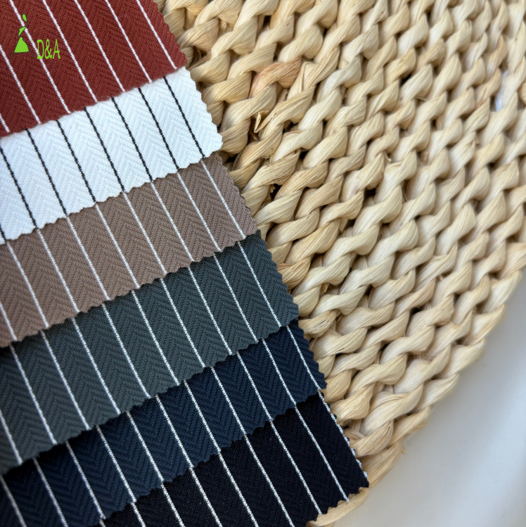 High Quality Nylon 66 Spandex Stripe Fabric Flame Retardant and Cool Breathable for Men's Sportswear and Polo Plain Design