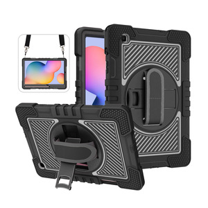 Para <span class=keywords><strong>Samsung</strong></span> Tab S6 <span class=keywords><strong>Lite</strong></span> <span class=keywords><strong>Tablet</strong></span> Case Dual Armor Back Cover Kickstand 360 Rotación Plástico duro Funda protectora a prueba de golpes - Product Image 2