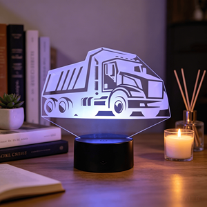 Luz Nocturna LED para Decoración de Dormitorio, Regalo Perfecto para Novio, con Forma de Camión Excavador - Product Image 2