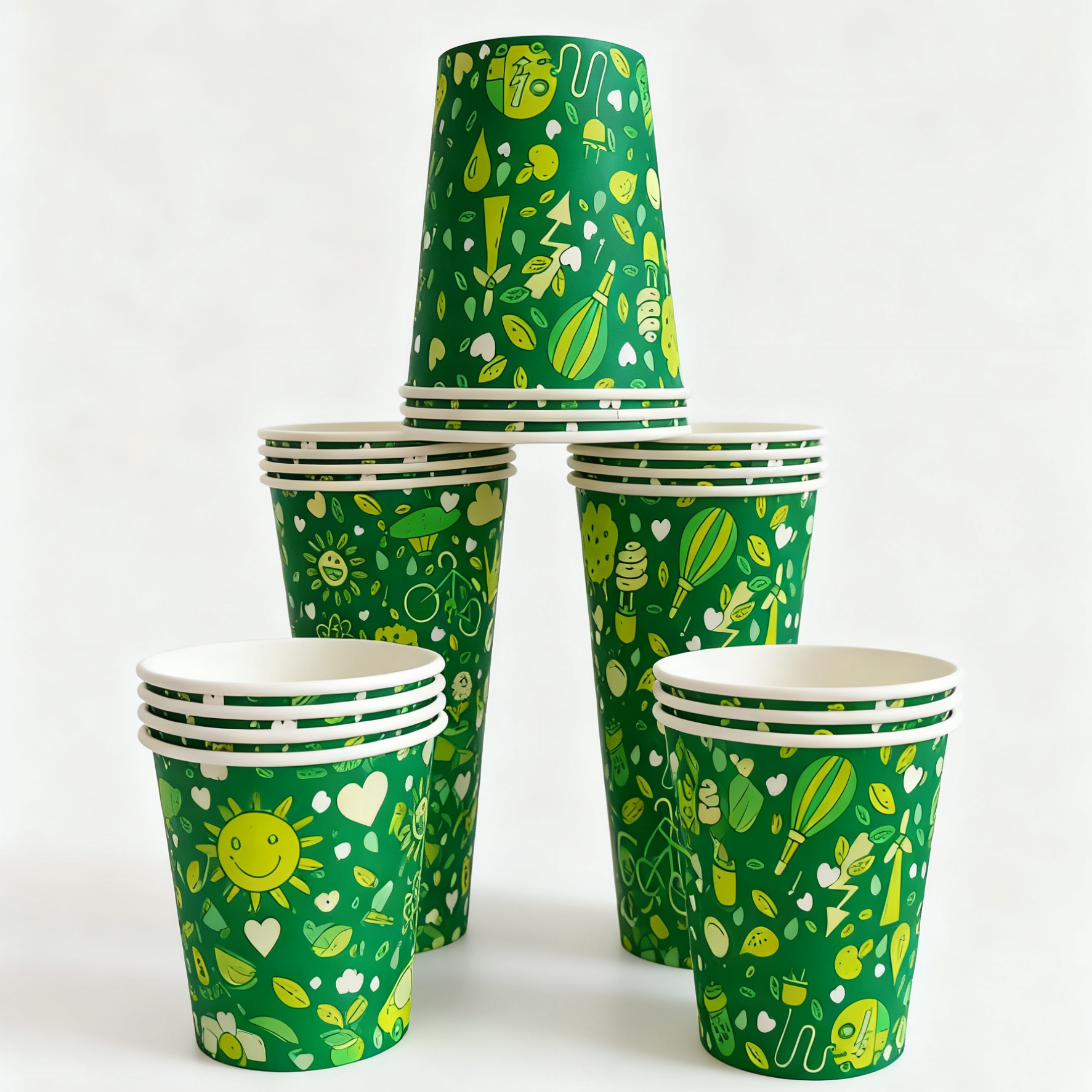 Wholesale Single Wall Paper Cup Beverage Packaging Hot Tea Juice Milk Coffee Paper Cups With Logo
