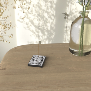 Losa de adivinación de cerámica cuadrada de diseño personalizado a granel, soporte de captura de cenizas, bandeja, plato de porcelana, tarot, quemador de palo de incienso <span class=keywords><strong>mago</strong></span> - Product Image 6