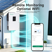 Convertisseur solaire hybride abordable 2KW 2Kva 12V IP21 IP54 DC vers AC à onde sinusoïdale pure monophasé, adapté à un usage familial