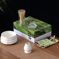 7 pièces ensemble thé fouet brosse ensemble bambou Matcha fouet cuillère et support Matcha bol avec passoire japonais Matcha cérémonie accessoire