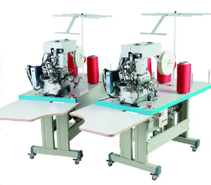 Automatic overlock sewing machine for cuffs of labor protection gloves