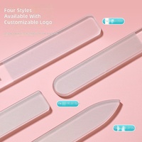 Kit de 3 limes à ongles transparentes double face en nano-verre pour manucure, façonnage et polissage, idéal pour le dropshipping