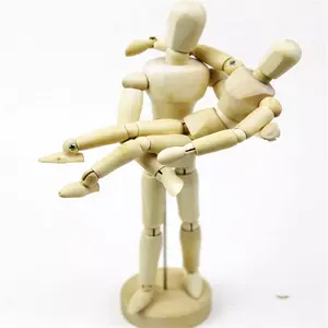 Maniquí Articulado de Madera para <span class=keywords><strong>Dibujo</strong></span> Artístico, Figura Humana en Miniatura para Bosquejar - Product Image 1
