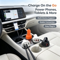 Op afstand opladen over lange afstanden USB-auto-telefoonoplader Flexibele auto Snel opladen Gebruik in de auto-interieur Ruimte voor gebruik in de auto Oplader voor in de auto