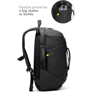 Bolsa de Lona de Poliéster Personalizada, <span class=keywords><strong>Convertible</strong></span> <span class=keywords><strong>en</strong></span> Bolsa de Gimnasio y <span class=keywords><strong>Mochila</strong></span> de Viaje, con Compartimento para Portátil y Zapatos - Product Image 2