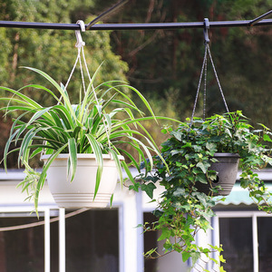 Macetas Colgantes para Plantas de Exterior, Colgador de Plantas de 10 Pulgadas para Interiores con Orificios, Cesta Colgante, Maceta, Perfecta para el Hogar - Product Image 4