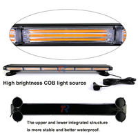 37 Zoll 4-Seitige Auto-Notfall-COB-Blitzlichtleiste 78W Bernsteinfarben IP65 Wasserdicht CE-Zertifiziert für Offroad-Trucks ATVs Boote