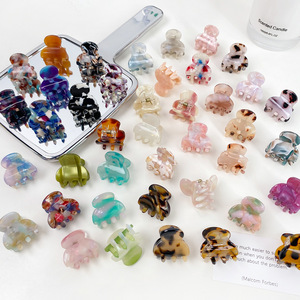 BLISSLIFE venta al por mayor tamaño pequeño lindo niños pinza para el cabello dulce Simple chico pinzas para el cabello acetato Mini niños pinzas para el cabello - Product Image 1