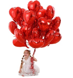 Ballon en aluminium en forme de cœur <span class=keywords><strong>vide</strong></span> flottant à l'hélium de 18 pouces, décoration de fête de mariage, proposition de mariage, Saint-Valentin, décoration de la salle de mariage - Product Image 1