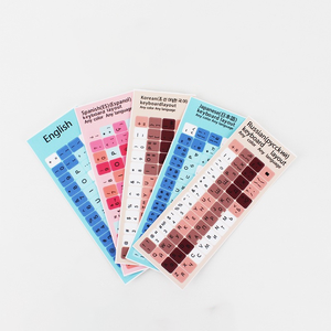 任意のデザインとロゴをカスタマイズできますキーボードカバー保護フィルムスキンプロテクターステッカー英語フランス語 - Product Image 2