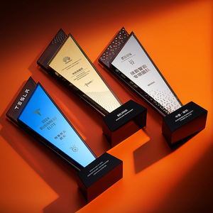 Custom Crystal <b>Trophy</b> 28cm Laser <b>Engraved</b> Digital Printing Durable Conference Award Gift Business Recognition - Product Image 2