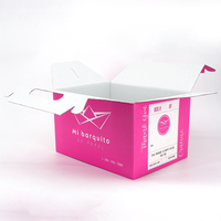 Caja de Regalo Rosada con Asa, Impresa a Color Personalizada, Empaque de Cartón para Pastel, Cupcake, Fiesta, Boda, Cumpleaños