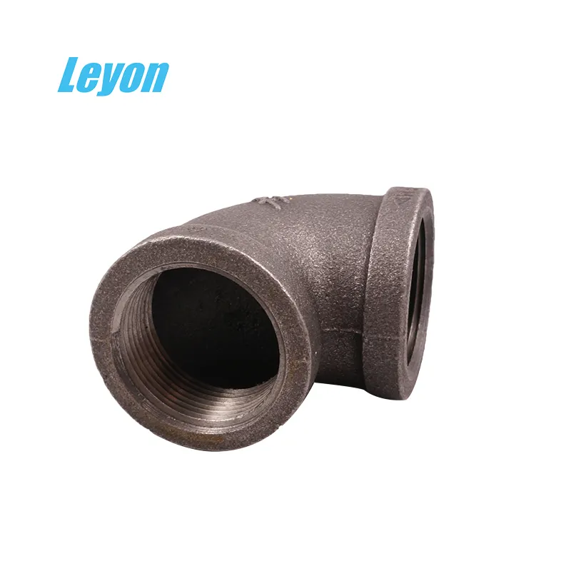 Elbows Malleable Iron Fitting Cast Iron Natural Gas Female NPT Thread Black BSPT NPT Black, Galvanized Square Equal 3/8"-4"
