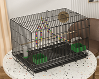 Cage à oiseaux de luxe à double couche en métal, grande taille, écologique, multi-niveaux, pour perroquets, avec cadre robuste, pour l'élevage de perruches et d'animaux domestiques - Offre Spéciale