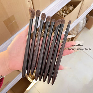 Ensemble de pinceaux de <span class=keywords><strong>maquillage</strong></span> de haute qualité en poils naturels de écureuil pour estomper les fards à paupières, personnalisable - Product Image 2