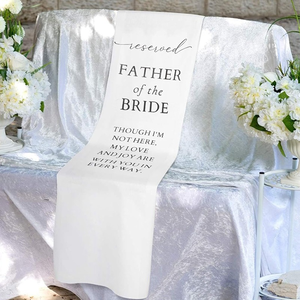 Runner da Tavolo Commemorativo per Matrimonio con Logo, Decorazione per Festa Nuziale, Vendita all'Ingrosso - Product Image 2