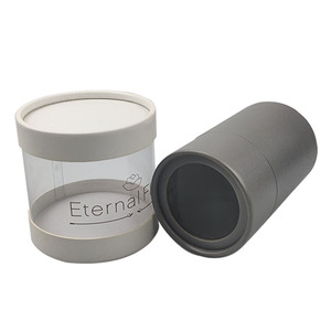 Custom printing cylinder pvc box plastic paper core tube with window