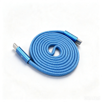 Cable de Carga Magnético Plano USB-C de 240W, Cable USB Tipo-C de Carga Rápida Autoenrollable para Teléfono Móvil/Tablet/Pad